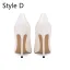 Schöne Weiß Abend Pumps 2026 Leder 12 cm Stilettos Spitzschuh Pumps Hochhackige
