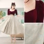 Chic / Beautiful Burgundy Suede Homecoming Graduation Dresses 2022 A-Line / Princess Square Neckline Short Sleeve Backless Floor-Length / Long Formal Dresses