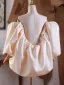 Chic / Beautiful Champagne Handmade  Puffy Short Sleeve Prom Shawls 2025