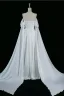 Sexy Lavender Satin Evening Dresses Prom Dresses 2024 Trumpet / Mermaid Off-The-Shoulder Sleeveless Backless Sweep Train Formal Dresses