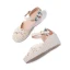 Fashion Summer Beige Street Wear Womens Sandals 2023 Ankle Strap 7 cm Wedges Round Toe Womens Shoes