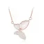 Lovely Rose Gold Butterfly Rhinestone Sterling Silver Prom Necklaces Accessories 2023