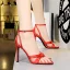 Sexy Noire Soirée Été Sandales Femme 2023 Bride Cheville 11 cm Talons Aiguilles Peep Toes / Bout Ouvert Sandales Talons Hauts