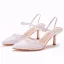 Modest / Simple White Casual Pierced Womens Sandals 2022 7 cm Stiletto Heels Pointed Toe Sandals High Heels