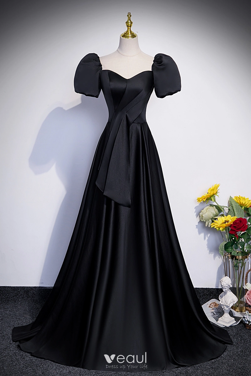 Black Evening Gown, Prom Dress, With Cape | KIMBERLY PHILLIPS CLOTHIER
