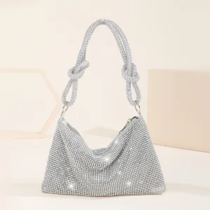Glitter Mode Zilveren Rhinestone Avond Handtassen Handtas 2023