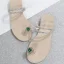 Seksowne Srebrny Lato Plaża Pantofle & Klapki 2022 Rhinestone Peep Toe Płaskie Sandały Damskie
