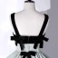 Fashion Black Prom Dresses 2022 Ball Gown Square Neckline Green Spotted Sleeveless Backless Bow Floor-Length / Long Formal Dresses