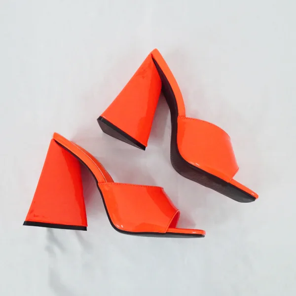 Chic / Beautiful White Street Wear Womens Sandals 2022 11 cm Thick Heels Open / Peep Toe Womens Sandals High Heels
