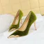 Fashion Burgundy Evening Party Suede Pumps 2023 10 cm Stiletto Heels Pointed Toe Pumps High Heels