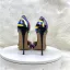 Moda Multi-Kolory W paski Wieczorowe Buty Damskie 2023 12 cm Szpilki Szpiczaste Buty Damskie Wysokie Obcasy