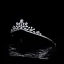 Enkla Vita Rhinestone Zirkon Legering Bröllop Tiara Brud Huvudbonad 2022
