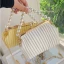 Modest / Simple Yellow Pearl Shell Clutch Bags Prom 2023