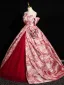 Elegant Red Prom Dresses 2024 Ball Gown Off-The-Shoulder Sleeveless Backless Floor-Length / Long Prom Formal Dresses