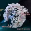 Elegant Hvit Perle Rhinestone Blomst Legering Bryllup Har Tilbehor 2024