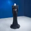 Haut de Gamme Noire Fait main Perle Paillettes Robe De Soirée 2023 Trompette / Sirène Encolure Dégagée Manches Longues Dos Nu Train De Balayage Soirée Robe De Ceremonie