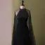 Chic / Beautiful Black Rhinestone Prom Dresses 2024 A-Line / Princess Scoop Neck Sleeveless Floor-Length / Long Prom Formal Dresses