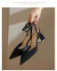 Chic / Beautiful Black Street Wear Womens Sandals 2023 Ankle Strap 7 cm Thick Heels Pointed Toe Sandals High Heels