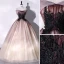 Élégant Dégradé De Couleur Champagne Robe De Bal 2022 Robe Boule Bustier En Dentelle Fleur Sans Manches Dos Nu Longue Robe De Ceremonie