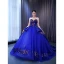 Vintage / Retro High-end Navy Blue Handmade  Beading Sequins Lace Flower Prom Dresses 2023 A-Line / Princess Scoop Neck Long Sleeve Backless Chapel Train