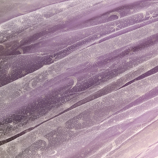 Glamorous Star Strapless Corset Lavender Prom Dresses Tulle Crossed Straps Spaghetti Straps Sleeveless Quinceañera Ball Gown Floor-Length / Long Formal Dresses 2023