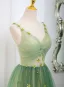 Fashion Sage Green Sequins Appliques Prom Dresses 2025 A-Line / Princess Spaghetti Straps Sleeveless Backless Floor-Length / Long Prom Formal Dresses