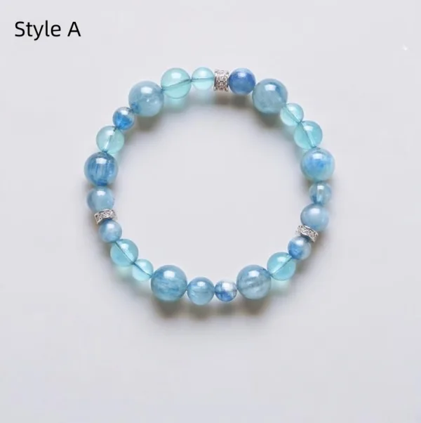 Fashion High-end Sky Blue Multi-Colors Handmade Natural Crystal Bracelet 2026 Accessories