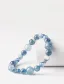 Fashion High-end Sky Blue Multi-Colors Handmade  Natural Crystal Bracelet 2026 Accessories