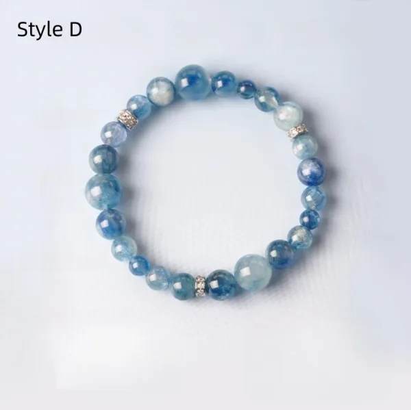 Fashion High-end Sky Blue Multi-Colors Handmade Natural Crystal Bracelet 2026 Accessories