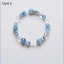 Fashion High-end Sky Blue Multi-Colors Handmade  Natural Crystal Bracelet 2026 Accessories