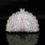 Sparkly Bling Bling Silver Clutch Bags Beading Rhinestone Handmade  Leather Wedding Cocktail Party Evening Party Accessories 2019