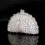 Sparkly Bling Bling Silver Clutch Bags Beading Rhinestone Handmade  Leather Wedding Cocktail Party Evening Party Accessories 2019