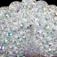 Sparkly Bling Bling Silver Clutch Bags Beading Rhinestone Handmade  Leather Wedding Cocktail Party Evening Party Accessories 2019