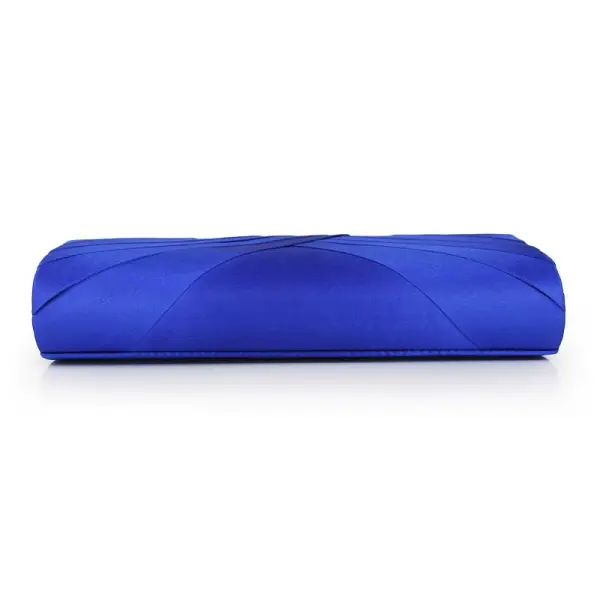 Enkla Kungsblå Kuvertväska Randig Strappy Velour Bröllop Fest Afton Tillbehör 2019