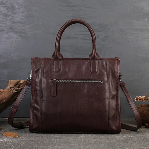 Vintage / Retro Brown Leather Street Wear Women's Bags Handbag 2023