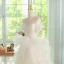 Charmant Beige Perlenstickerei Fallende Rüsche Ballkleider 2024 Ballkleid Spaghettiträger Ärmellos Rückenfreies Lange Ball Festliche Kleider