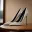 Mooie / Prachtige Grijs Kantoor OL Lakleer Pumps 2024 10 cm Naaldhakken / Stiletto Spitse Neus Pumps Hoge Hakken