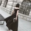 Chic / Belle Noire Robe De Bal 2022 Princesse De l'épaule Manches Courtes Dos Nu Longue Promo Robe De Cérémonie