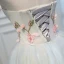 Charmant Été Bleu Ciel Courte Robe De Fête 2022 Robe Boule Bustier Perlage En Dentelle Fleur Appliques Sans Manches Dos Nu Robe De Ceremonie