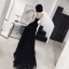 Charming Black Evening Dresses 2022 A-Line / Princess V-Neck Sleeveless Backless Floor-Length / Long Evening Party Formal Dresses