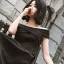 Chic / Belle Noire Robe De Bal 2022 Princesse De l'épaule Manches Courtes Dos Nu Longue Promo Robe De Cérémonie