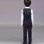 Black 4-piece Long Sleeve Boys Wedding Suits 2022 Pants Shirt Tie Vest Wedding