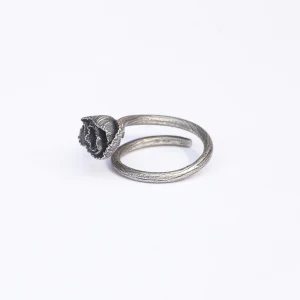 Vintage Originale Argenté Fleur La Mariée Anneau De Queue 2020 Argent Sterling Anneaux