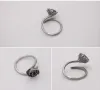 Vintage / Retro Silver Flower Bridal Tail Ring 2020 Sterling Silver Rings