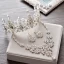 Sølv Krystall Tiara Sparkly 2017 Brudesmykker