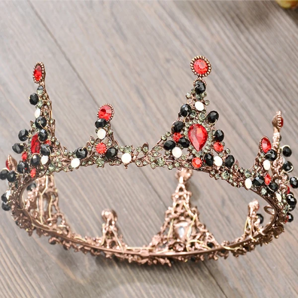 Klasyczna 2017 Brązowy Metal Tiara Biżuteria Ślubna