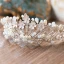 Stylowe / Modne 2017 Srebrny Rhinestone Metal Tiara Biżuteria Ślubna