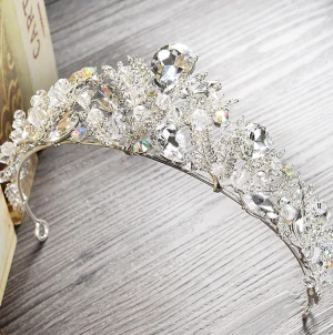 Chic Beautiful 2017 Silver Crystal Rhinestone Metal Tiara Bridal Jewelry