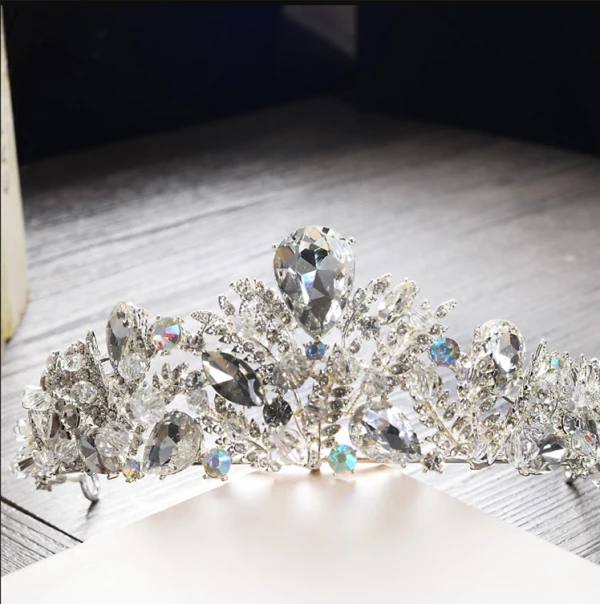 Mooie / Prachtige 2017 Zilveren Kristal Rhinestone Metaal Tiara Bruidssieraden
