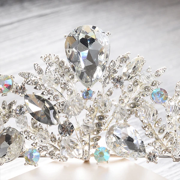 Mooie / Prachtige 2017 Zilveren Kristal Rhinestone Metaal Tiara Bruidssieraden